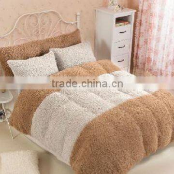 Patchwork Goat fleece Comforter set