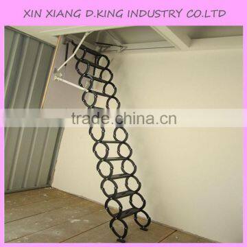 retractable metal telescopic loft ladder folding,folding attic stairs