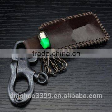2016 Factory Wholesale Key Holder Popular Leather Key Case Multifunction Key Holder With Hook photo-3