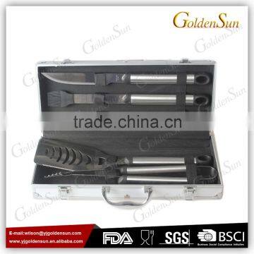 5pcs Grill BBQ Tools Set With Stainless Steel Handle