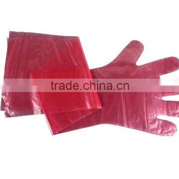 Disposable Long Glove with five fingers