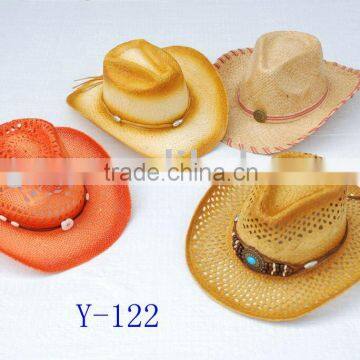 paper straw hat, cowboy hat