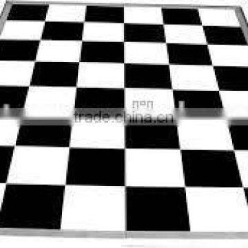 black white wooden portable dance flooring