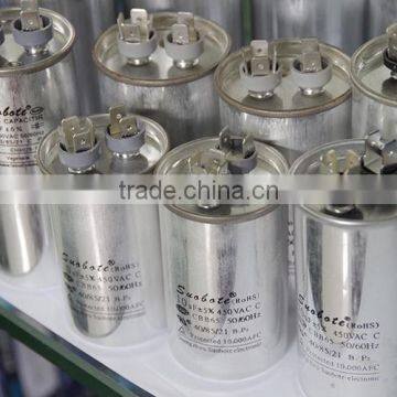 CBB65 450VAC 50/60Hz Capacitor 90uF AC compressor capacitor with Pins