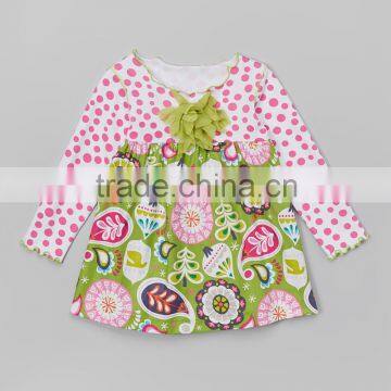 2015 Online Hot Sale Cotton Material Pretty Girls Traditional Festival Christmas Dress Z-GD80724-16