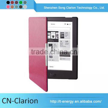 Auto Wake Sleep Funtion Pu Leather Case For Kobo Aura 6 Inch Ereader Cases Leather Case Wholesale photo-3