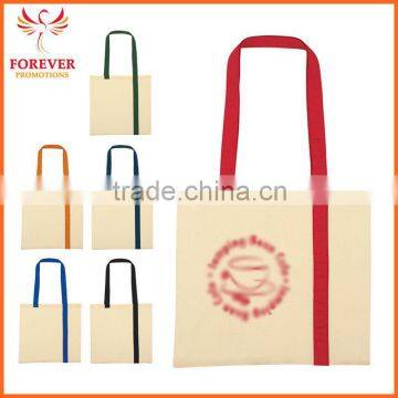 Wholesale Promos Gifts 5 OZ. Canvas Striped Economy Shopper Tote Bag