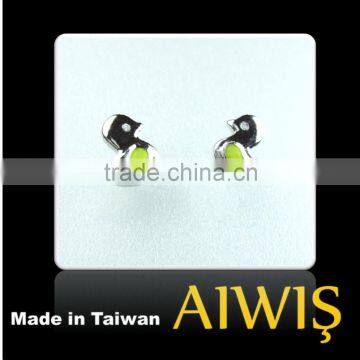 Hottest High Quality Cute Duck Deisgn Sterling Silver Earring Gifts