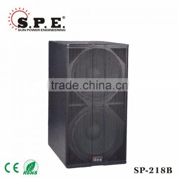 SPE audio Dual 18inch 1600W PA speaker pro subwoofer