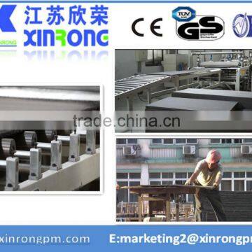 Grid reinforced plastic building board making machine manufacturers