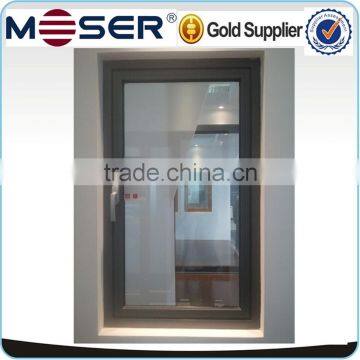Thermal break aluminum double glazed outward opening window