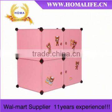 Bedroom furniture Plastic Commercial wardrobe with sliding door