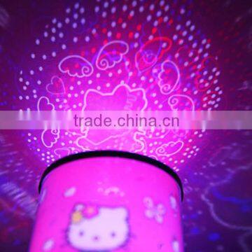 promotional colored led night light with cartoon style, birthday gift