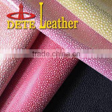 yanbuck pu synthetic leather wet pu yanbuck leather for lady shoes making