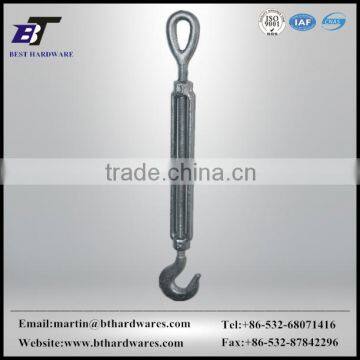 Supply drop forged construction lashing turnbuckles with hook and eye