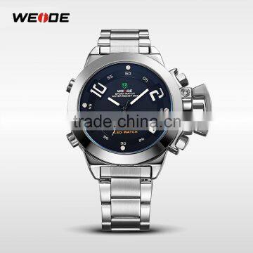 2015 new model WEIDE Sport Steel Watch With Trend Design LED Display Luxury Digital Analog Quartz Watch China Supplier