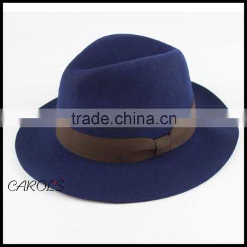 Hat Winter Embroidery LOGO Your Winter Felt Hat Wool Fedora Hat