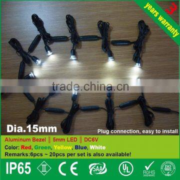 IP65 15mm Blue LED Decking Kit / Outdoor Deck Lighting / Indoor Deck Light Kits