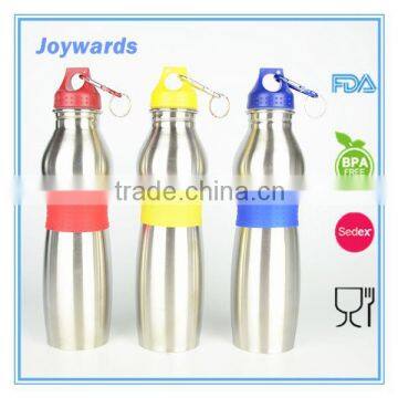 Single Wall Stainless Steel Portable Water Drinking Bottle 750ml Silver Color