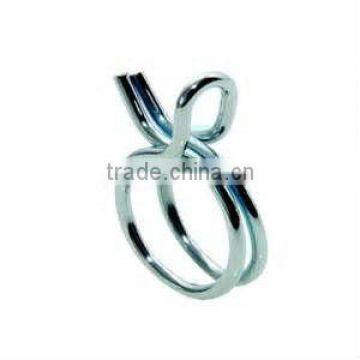 Spring wire clamp