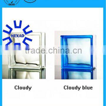 High quality 95*190*190mm glass brick sizes for bathroom