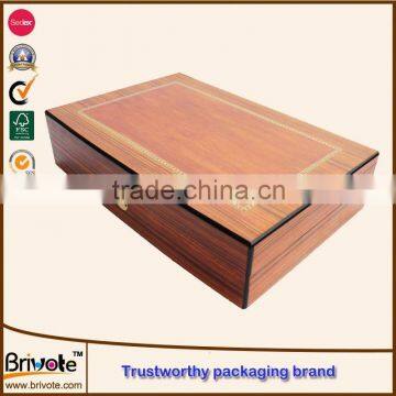 wooden photo album box/cedar wood box/wood box clasps