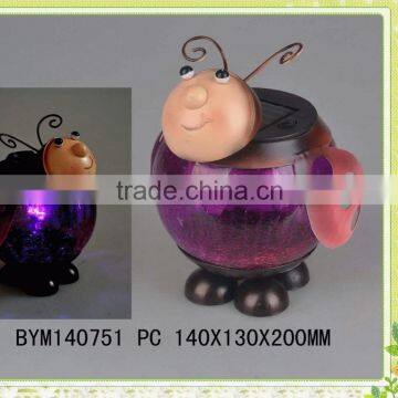 Solar Garden Decoration Metal Beetle Light