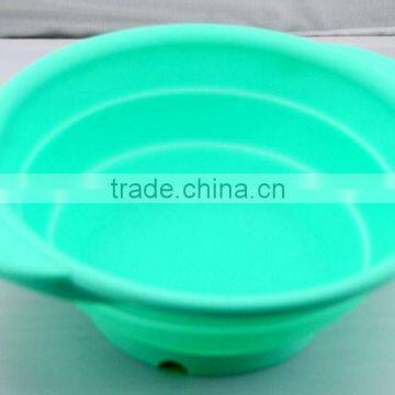 Food grade collapsible silicone bowl, silicone kitchenware, kitchen tools(can produce strainer)