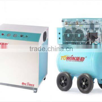 Super mute piston type portable dental oil free air compressor(TW5502S)