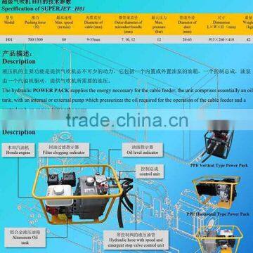 Jetting Machine Optical Fibre Blowing Cable Machine With Cable Feeder and Power Pack photo-3