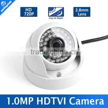 TVI CCTV Camera High Quality 1/3" 1.3MP HDTVI Dome Camera 20M IR Range Indoor Use