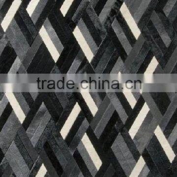 Cowhide leather carpet