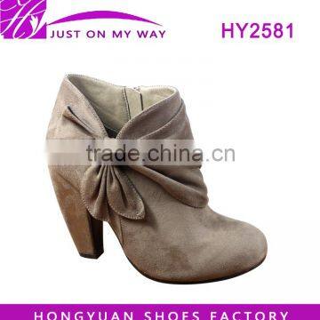 sexy bow ladies winter boot fashionable trendy ankle boots