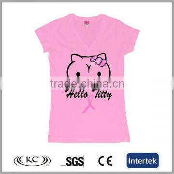 new low price usa woman pink shirt manufacturer