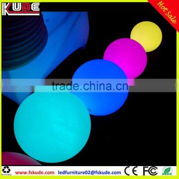 White PE plastic LED ball/waterproof LED light ball with battery operated