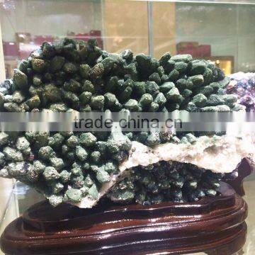 Natural Beauteous Green Quartz Crystal Stone Cluster For Sale