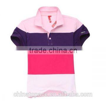 Fashion Custom Striped Colorful Cotton New Design Polo t Shirt photo-2