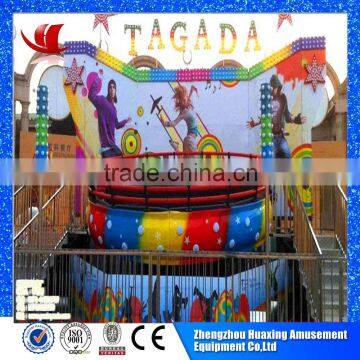 Theme park coin operated amusement rides disco tagada for sale