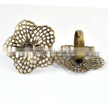2014 Wholesale Antique Elegant Rings Blank Design For Women