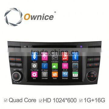 pure Android Car Electronics navi for Mercedes Benz E Class 1G ROM 16GB storge Space Motorized Slide Panel suppor mirror link