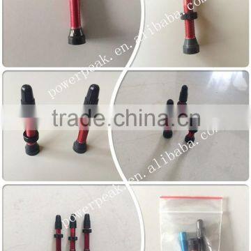 Red Alumimum bicycle Valve FR12 50mm 44mm 40mm length bicycle tyre valve oxygen electrode