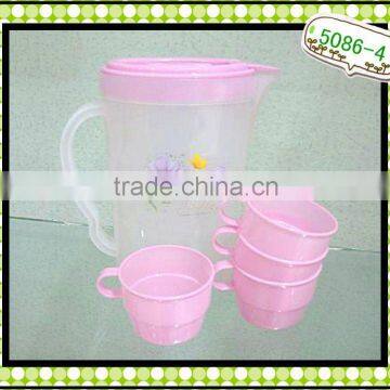 PS Tea Cup set Saucer set , plastic pot with cup , plastic mug cup with lid