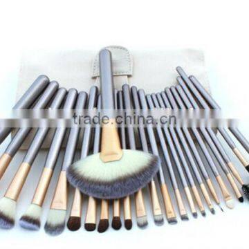 Custom Logo Big Makeup Kits Synthetic Hair Professional Cosmetic Makeup Brush Set 24pcs with Cosmetic Bag