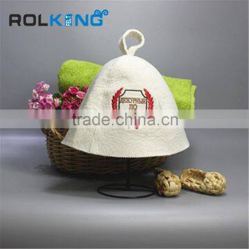 Eco-friendly wool felt sauna hat from Rolkingfelt