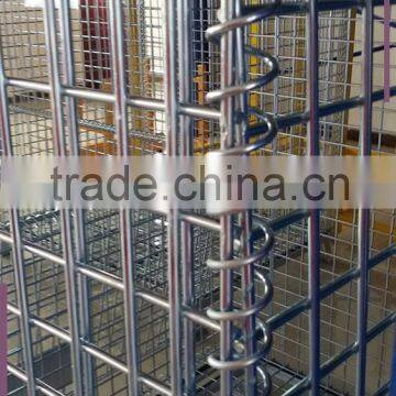 warehouse storage cage wire mesh heavy duty cage stackable container factory supplier