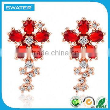 New Fashion Flower Double Stud Earrings