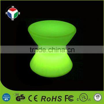 LED illuminated Waterproof drum shaped table chair with light