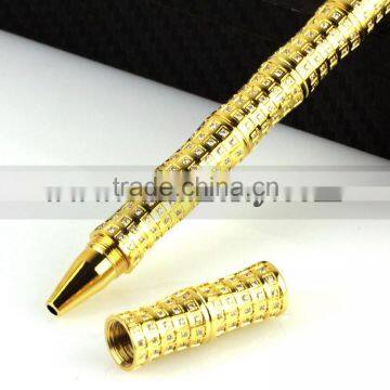 New design luxury 24k gold diamond pen