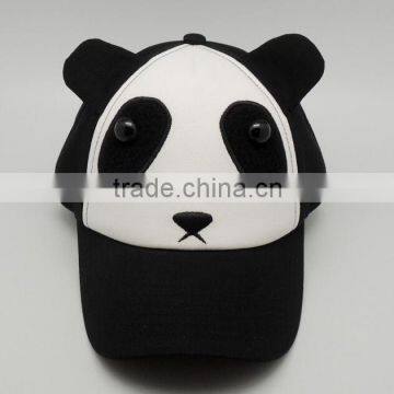 100% cotton animal panda children caps