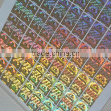 silver background hologram stickers